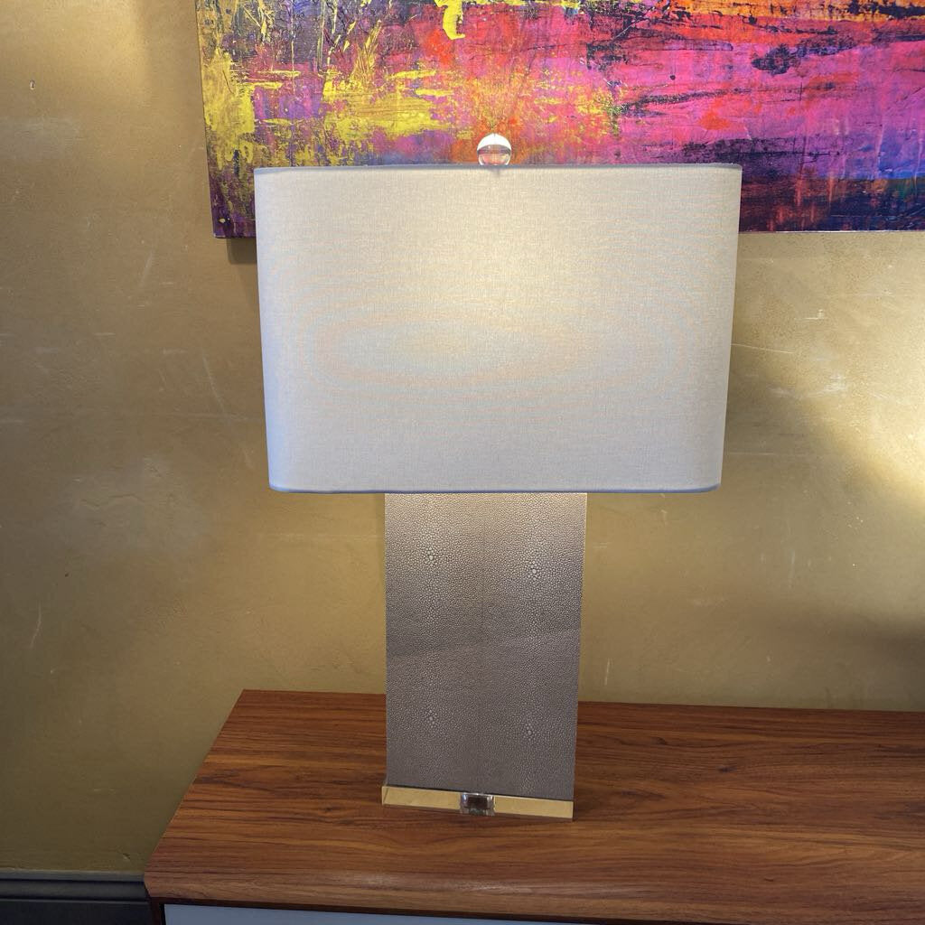 Marcell Ivory Shagreen Table Lamp