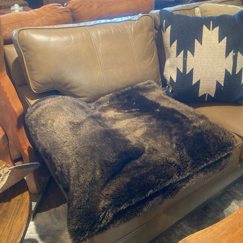 Restoration Hardware Faux Fur Blanket