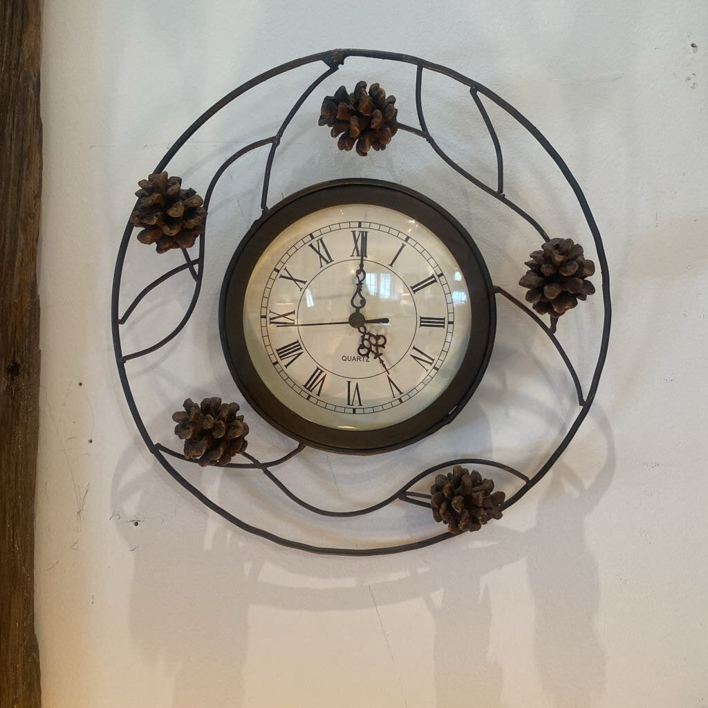 Pine Cone Wall Clock