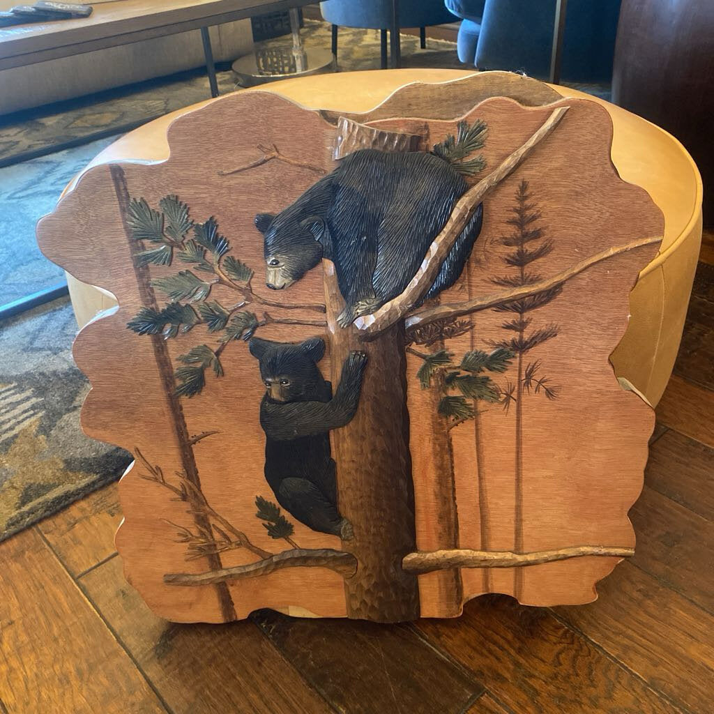 Wood Bear Carving