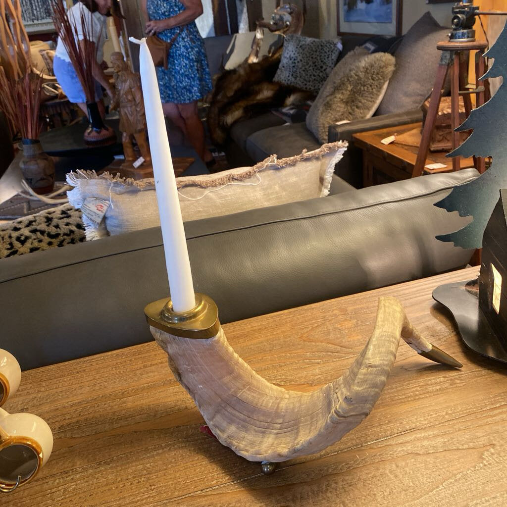 Rams Horn Candle Holder