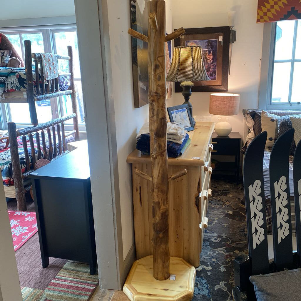 Lodge Pole Pine Coat Rack