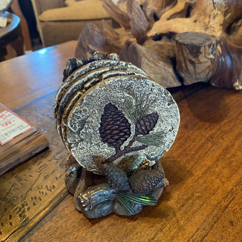 Pine Cone Candle Holders - Set of 2