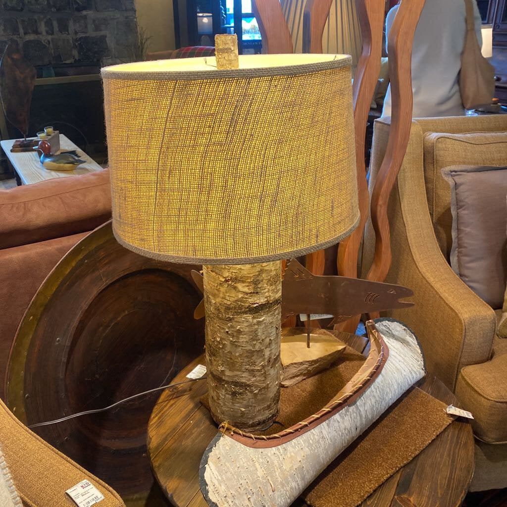 Birch Base Lamp