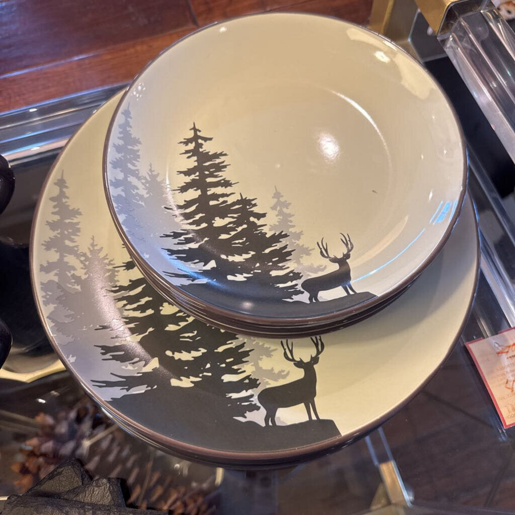 White River Home Deer in Pine - 16 Piece Set