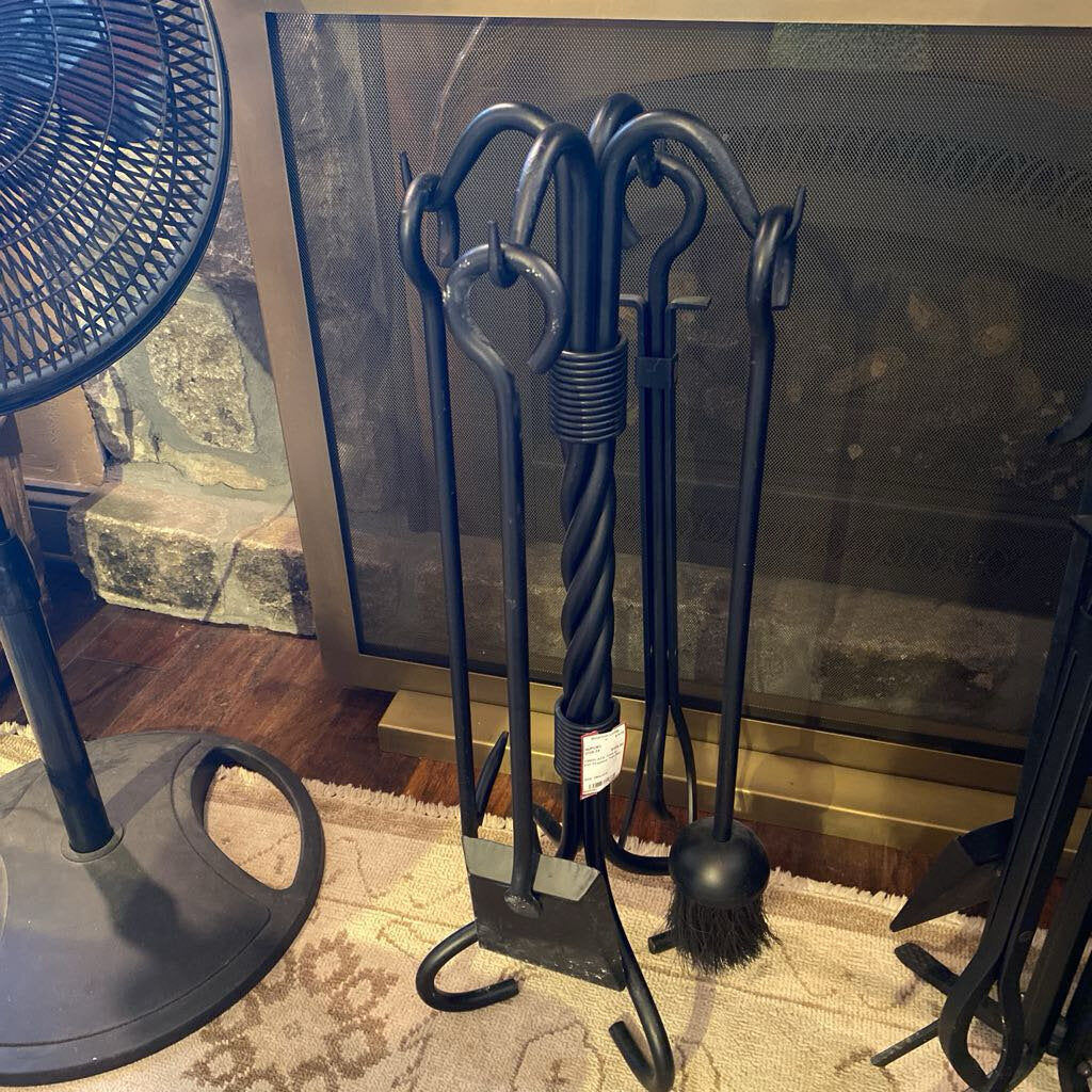 Iron Fireplace Tool Set