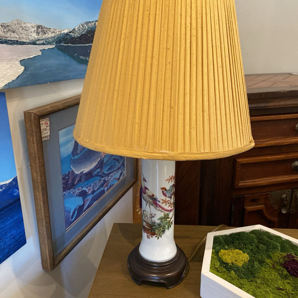 Porcelain Pheasant Lamp