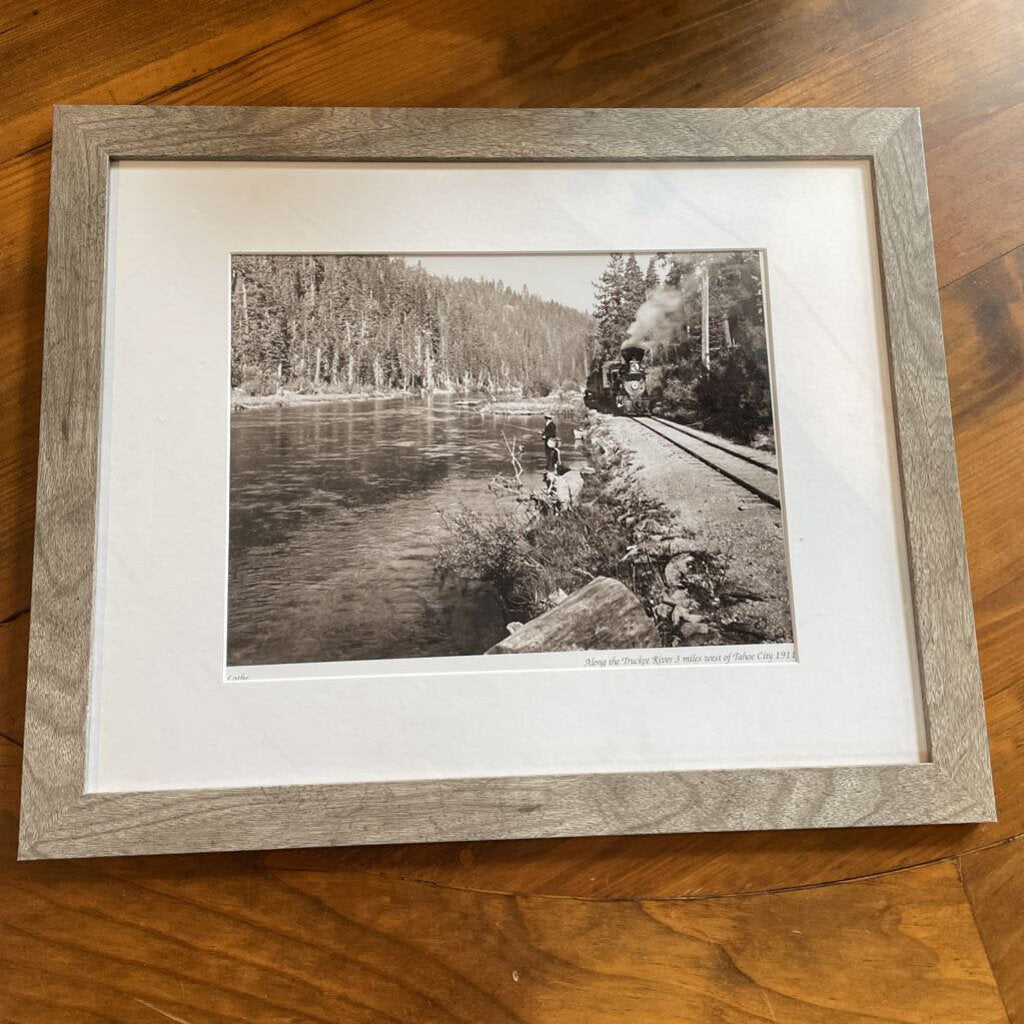 "Along the Truckee River 3 Miles West of Tahoe City 1911" Print