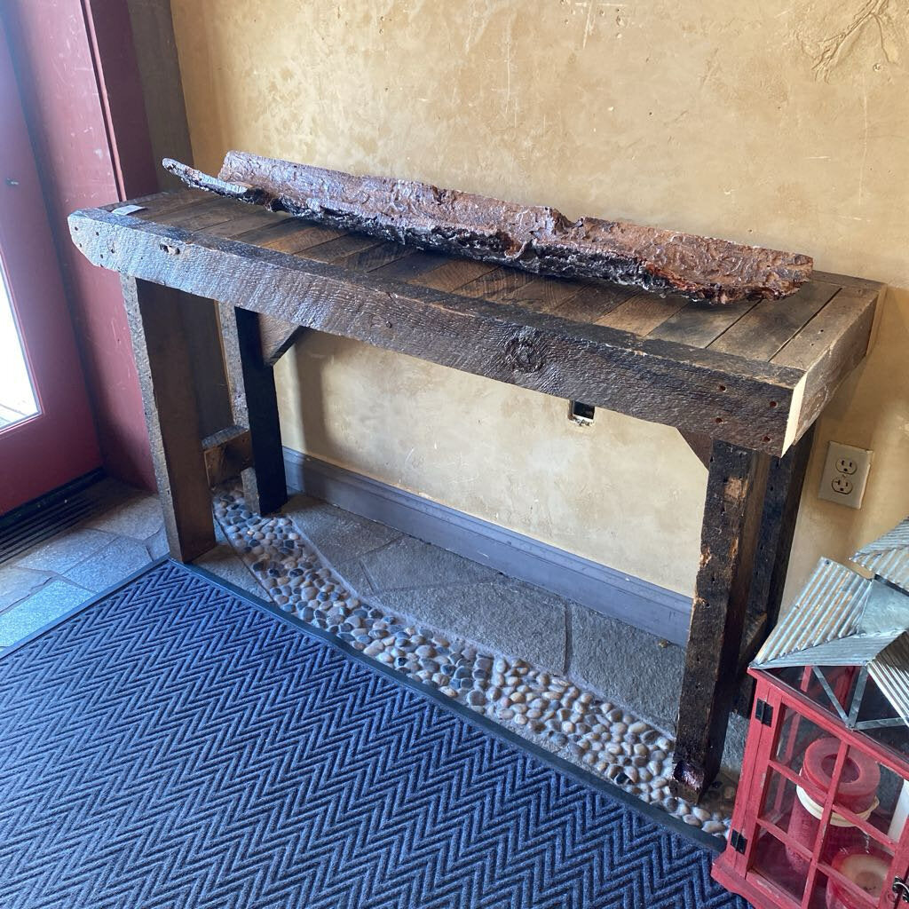 Custom Made Console Table - Historical Shaffer's Mill Wood