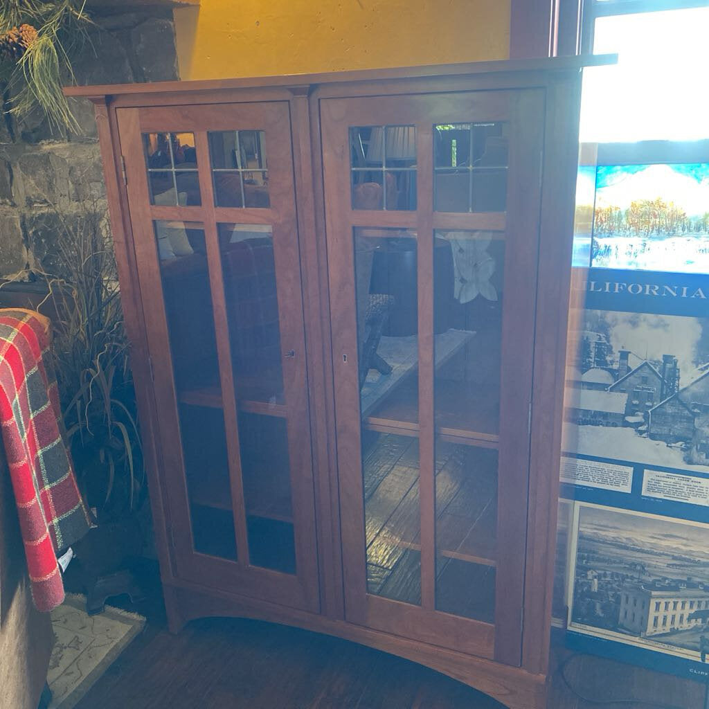 Stickley Mission Glass Front Cabinet
