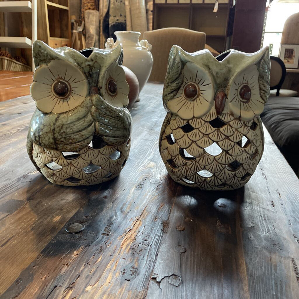 Owl Candle Holders - Set of 2
