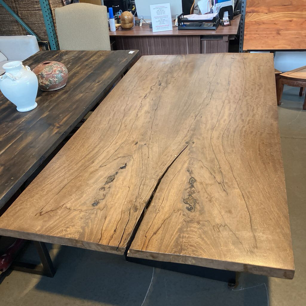 Slab Dinning Table w/ Metal Base