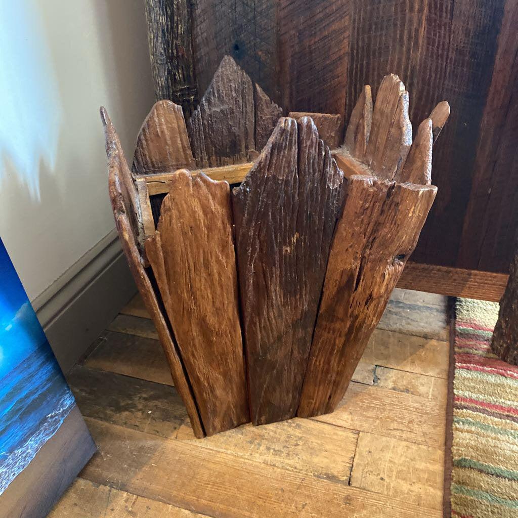 Teak Waste Basket