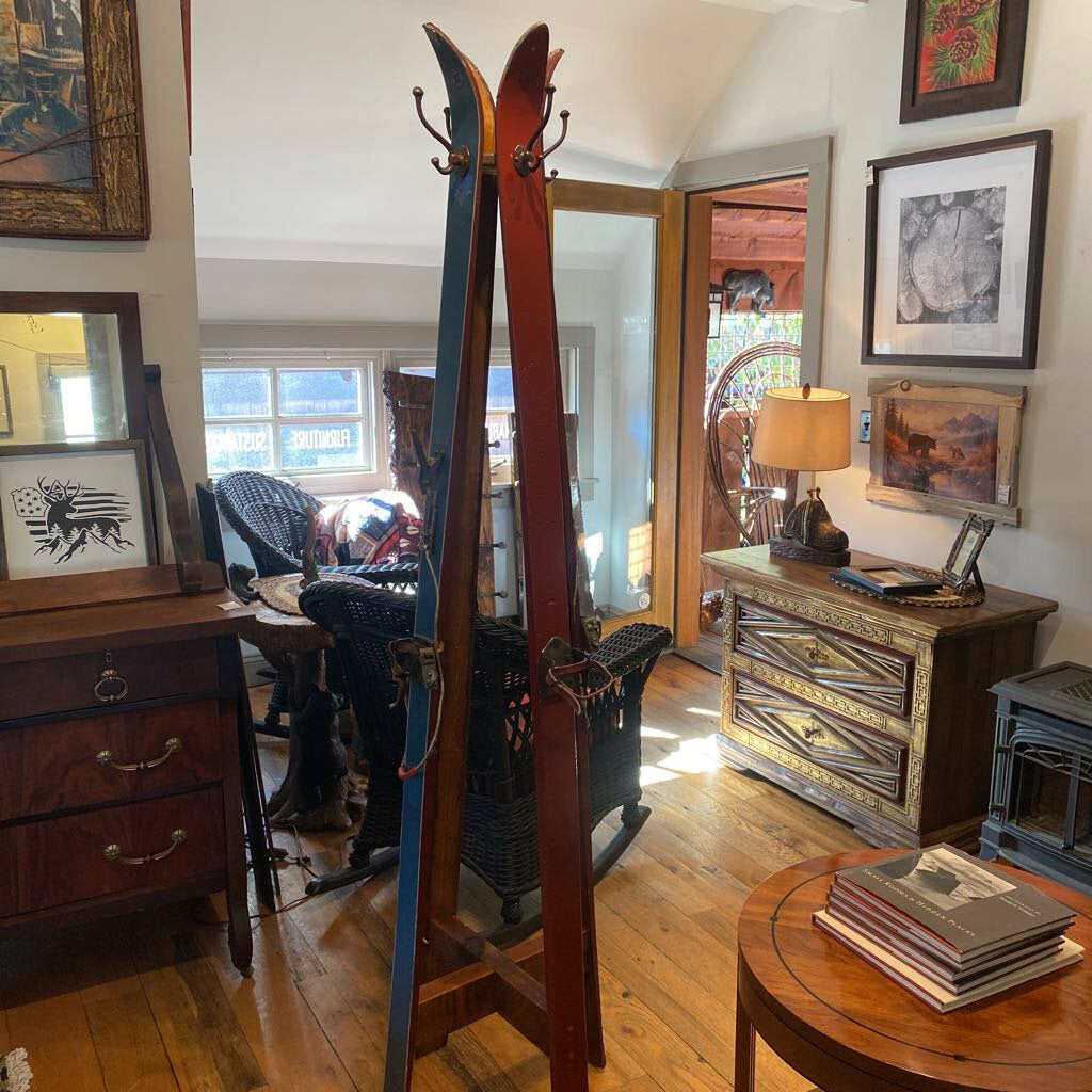 Vintage Ski Coat Rack