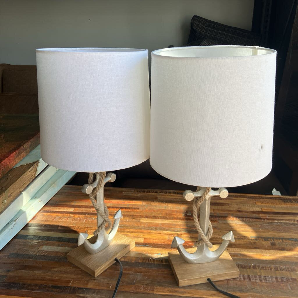 Anchor Base Lamps Set of 2