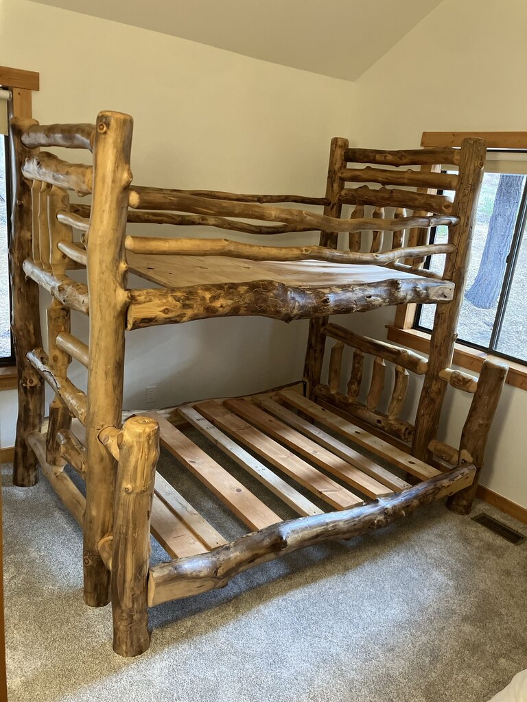 Lodge Pole Pine Twin Over Full Bunk Bed