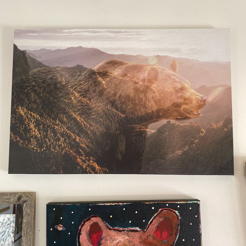 Bear Silhouette Canvas