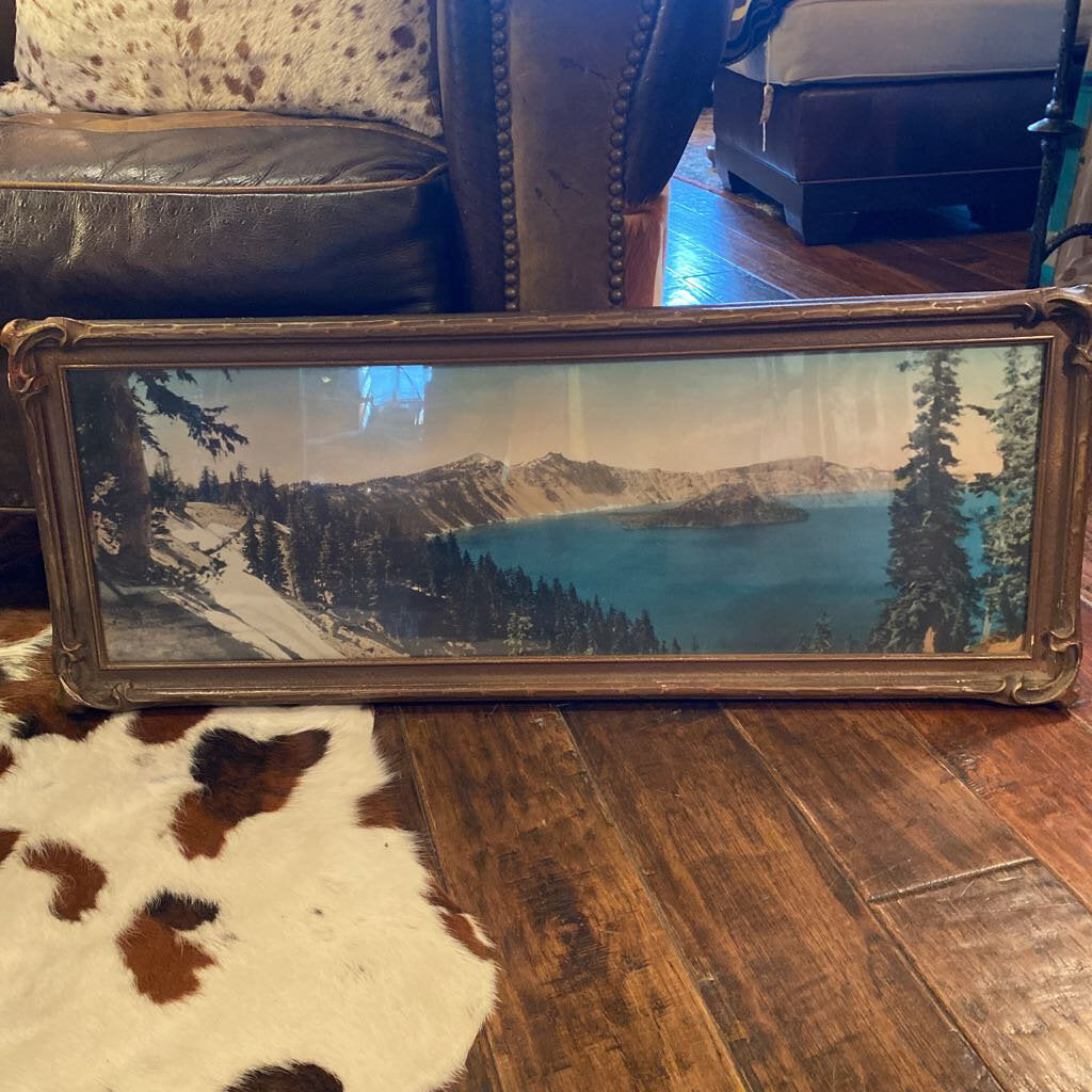 Vintage Framed Photo of Emerald Bay